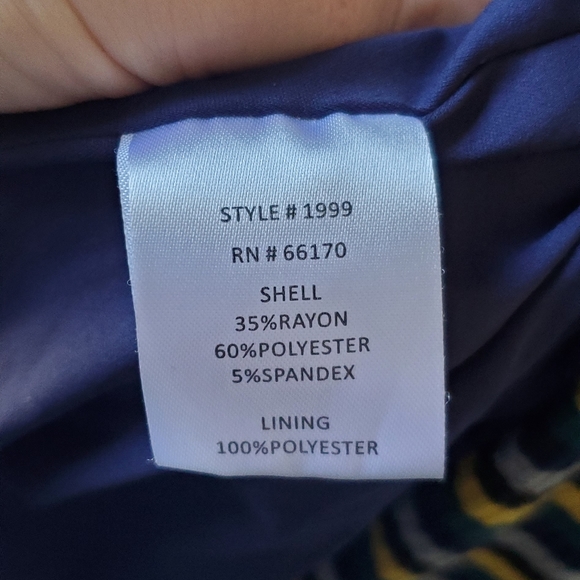 Hutch Wrap Stripe Midi Dress 90s sz L - Picture 11 of 14